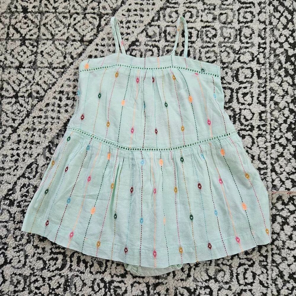 GAP Baby Aqua Blue Tank Dress and Bloomers Size 18-24 Months